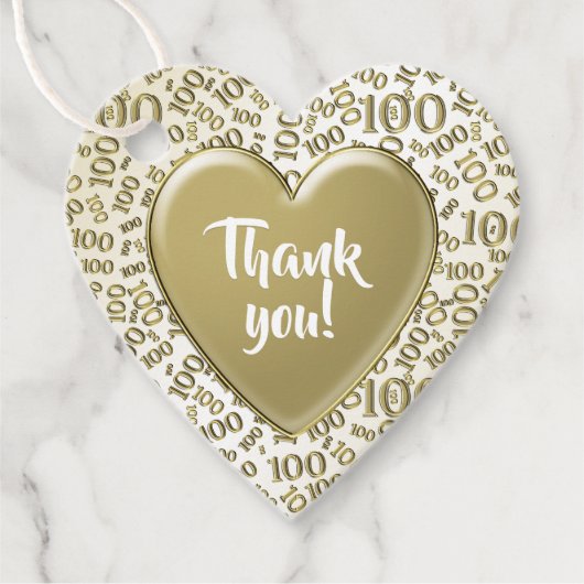 100th乱数パターン金ゴールド/白 フェイバータグ (正面)