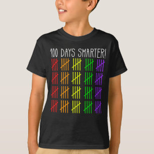 100th先生を数える学校の虹の日 tシャツ
