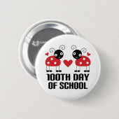 100th学校のてんとう虫の先生のギフトの日 缶バッジ (正面&裏面)