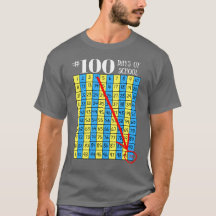 100th学校のTシャツ100sの図表の先生の人の日