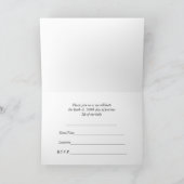 100th日の招待状、韓国Baek ilのカササギ 招待状 (内部)