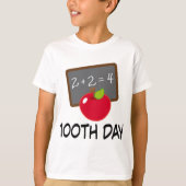 100th昼間学校のAppleの石板の教授ギフト Tシャツ (正面)