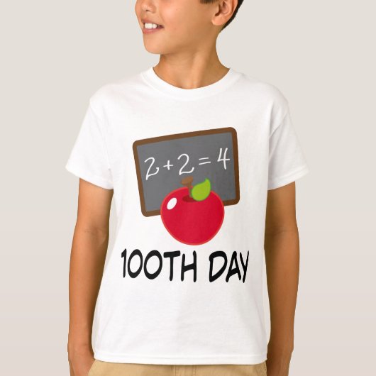 100th昼間学校のAppleの石板の教授ギフト Tシャツ (正面)
