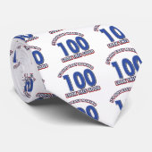 100th誕生日のデザイン ネクタイ (ロール)