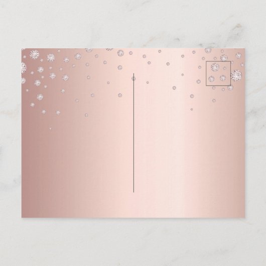 100th誕生日バラ金ゴールドダイヤモンドは日付を保存 ポストカード (裏面)