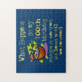 100th誕生日パーティギフト。私の100に何が起こるか ジグソーパズル (縦)