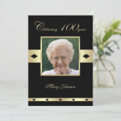 100th誕生日パーティーの招待状の写真100th 招待状 (スタンド正面)