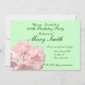 100th誕生日パーティーの招待状 – Rhododendron 招待状 (裏面)