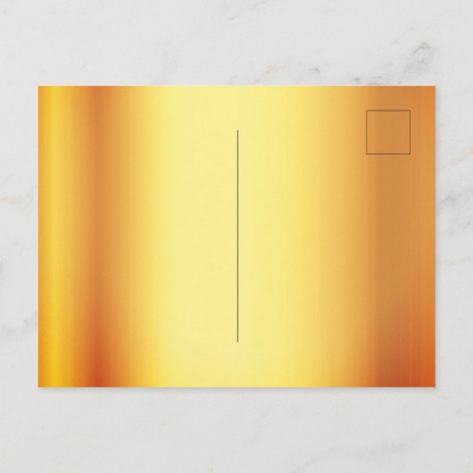 100th誕生日パーティーの金ゴールドメタリック招待 ポストカード (裏面)