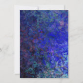 100th誕生日パーティーブラック(ブルー付縁ど) 招待状 (裏面)