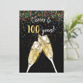 100th誕生日パーティー 招待状 (スタンド正面)