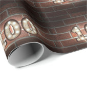 100th誕生日マーキーがレンガで点灯 ラッピングペーパー (ロールコーナー)