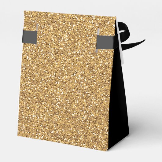 100th誕生日金ゴールドグリッターブラックサンキュー フェイバーボックス (裏面サイド)