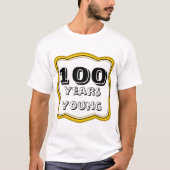 100th誕生日100年の若者の tシャツ (正面)