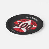 100th誕生日100歳は|のだれであるか見て下さい ペーパープレート (アングル)