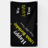 100th誕生日 横断幕 (縦)