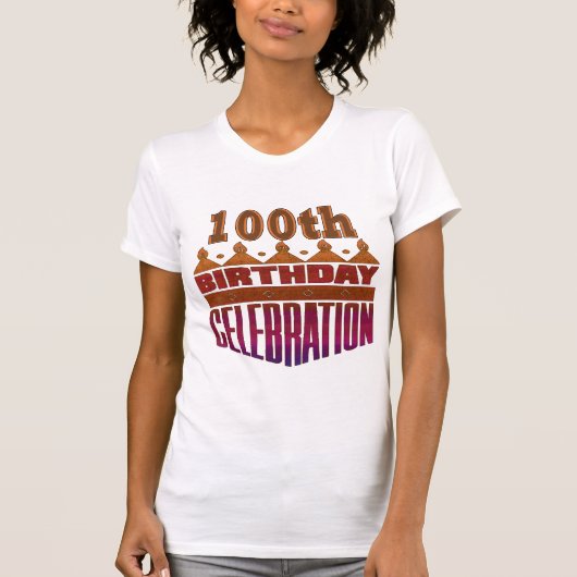 100th誕生祝いのギフト tシャツ (正面)