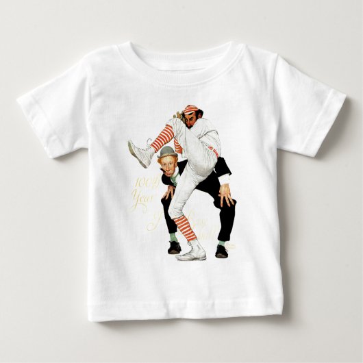 100th野球の記念日 ベビーTシャツ (正面)