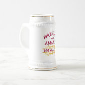 100th。 誕生日 ビールジョッキ (正面左)