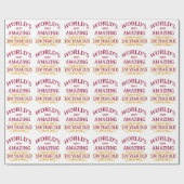 100th。 誕生日 ラッピングペーパー (フラット)