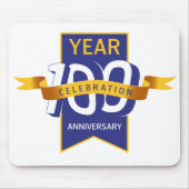 100th_anniversary_logo マウスパッド (正面)