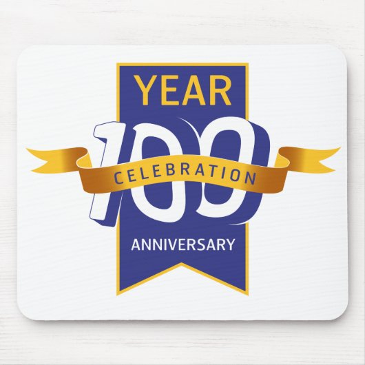 100th_anniversary_logo マウスパッド (正面)