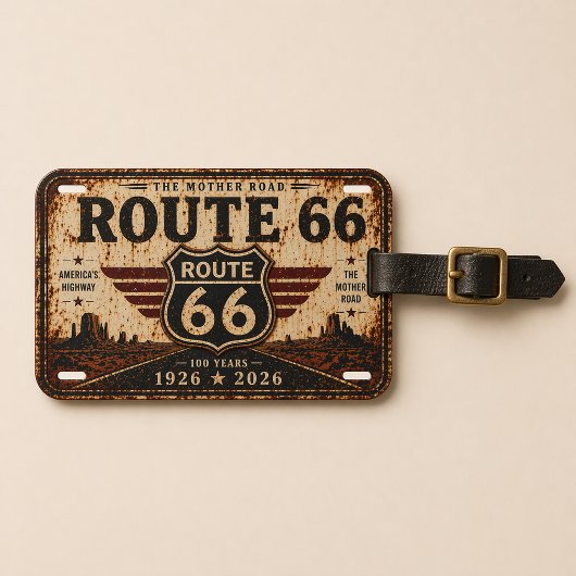 100th Anniversary Mother Road 66 ラゲッジタグ