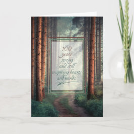 100th Birthday and Still Inspiring Hearts and Mind カード