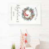 100th Birthday Banner Red Cardinal Custom Welcome 横断幕 (インサイチュ)