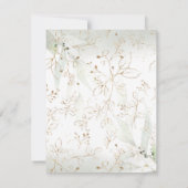 100th birthday Elegant Milestone invitation 出欠カード (裏面)