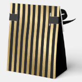 100th Birthday Gold Striped Thank You フェイバーボックス (裏面)