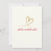 100th Birthday Milestone Elegant 招待状 (裏面)