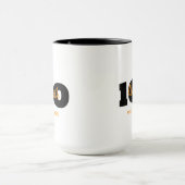 100th Birthday Mug,Milestone Gift,Name & Date マグカップ (中央)