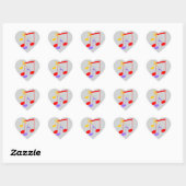 100th Birthday Music Notes  Heart Sticker ハートシール (シート)