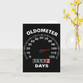 100th birthday oldometer zero to 100 years car カード (黄色い花)