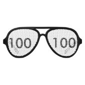100th Birthday Partyシェード アビエーターサングラス (正面)