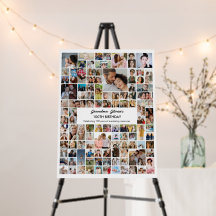 100th Birthday Party 100 Photo Collage Welcome