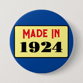 100th Birthday party 1924 90生まれピン 缶バッジ