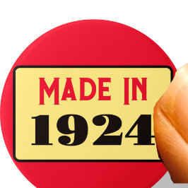 100th Birthday party 1924 90生まれピン 缶バッジ