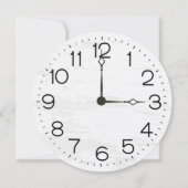 100th Birthday Party Clock On Whitewashed Wood (正面)