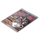 100th Birthday Party Guest Bookヴィンテージ・ティーポット ノートブック (左側)