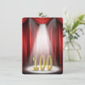 100th Birthday Party in spotlight 招待状 (スタンド正面)