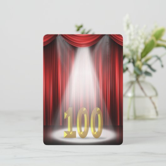 100th Birthday Party in spotlight 招待状 (スタンド正面)