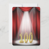 100th Birthday Party in spotlight 招待状 (正面)
