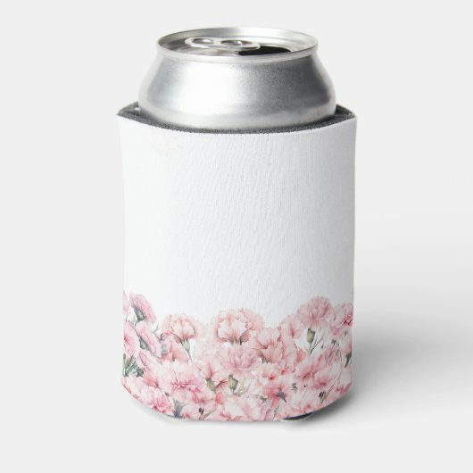 100th Birthday Pink Carnation January Birth Flower 缶クーラー (缶裏面)