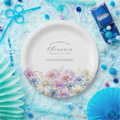 100th Birthday September Birth Month Flower ペーパープレート (パーティー)