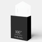 100th Birthday Silver Thank You Favor Box フェイバーボックス (オープン)