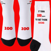 100th Birthday Socks Men Funny ソックス