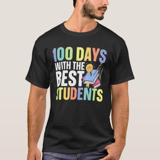 100th Day Grade School Teacher 3 Tシャツ (正面)