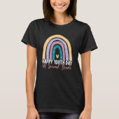 100th Day Of 2nd Grade Teacher Rainbow Second Grad Tシャツ (正面)